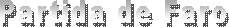 Partida de Faro